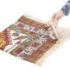 Nappe Persane : Impression Traditionnelle Kalamkari d'Isfahan Symboles
