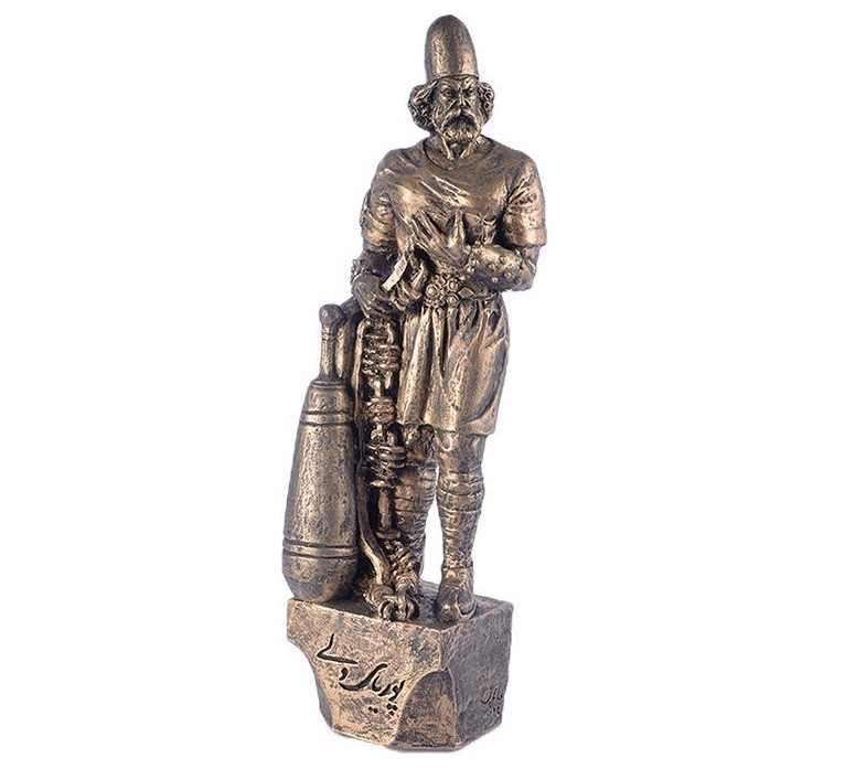 Pourya-ye Vali Sculpture Iranian Wrestling Champion
