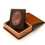 Coran de luxe avec couverture en cuir naturel