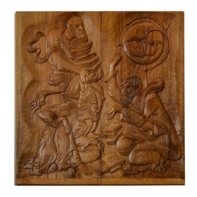 Plateau de Backgammon Sculpté en Bois, Fabriqué à la Main avec l’Héritage Persan Coupe Khayyam
