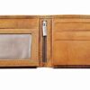 Portefeuille bifold en cuir persan pour hommes avec design Trône Achéménide