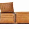 Portefeuille bifold en cuir persan pour hommes avec design Trône Achéménide