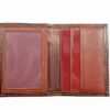 Portefeuille bifold en cuir persan pour hommes avec design Achéménide et Faravahar