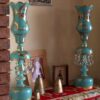 Lampe de cristal persane émaillée – forme traditionnelle Laleh