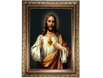 Tapis Pictural Représentant le Christ