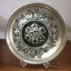 Assiette Décorative Persane en Cuivre Gravé Fleurs