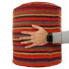 Pouf kilim ottoman authentique d’origine Iran, fait main 51153
