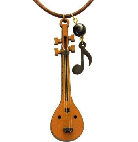 Collier en bois avec design artistique Setar persan