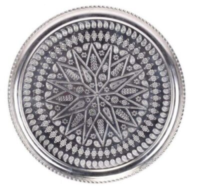 Plat de Service Persan en Cuivre Traditionnellement Martelé 960