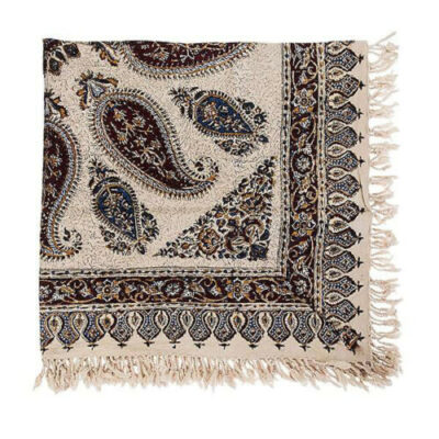 Nappe Iranienne : Impression Traditionnelle Kalamkari d’Isfahan 23