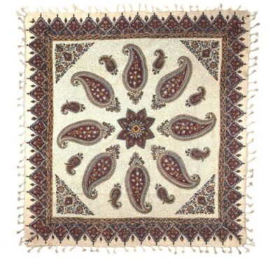 Nappe Iranienne : Impression Traditionnelle Kalamkari d’Isfahan 31