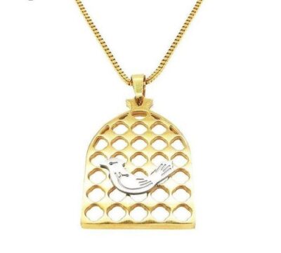 Collier en acier persan Minimaliste Morghe Amin