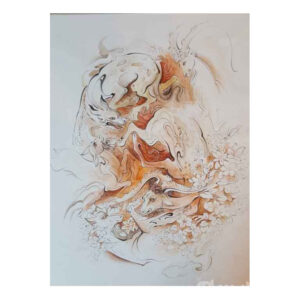 Peinture d’art miniature persan originale : Aquarelle – Controverse