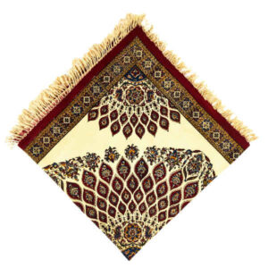 Nappe Persane : Nappe Traditionnelle à Impressions au Bloc Kalamkari d’Ispahan G270