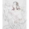 Peinture d'art miniature persan originale : Aquarelle – Ange de la justice