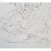 Peinture d'art miniature persan originale : Aquarelle – Ange de la justice