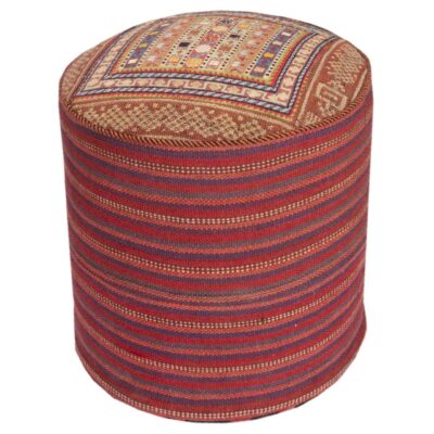 Pouf kilim ottoman authentique d’origine Iran, fait main AP405
