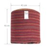 Pouf kilim ottoman authentique d’origine Iran, fait main AP405