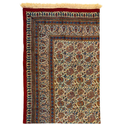 Nappe Persane : Nappe Traditionnelle à Impressions au Bloc Kalamkari d’Ispahan G284