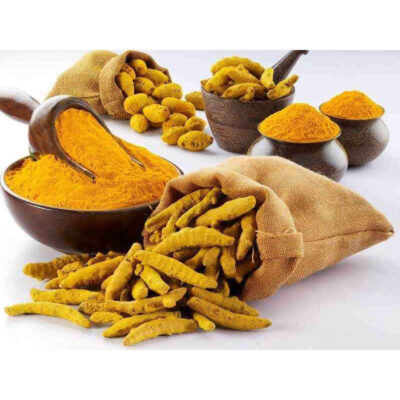 Racine de curcuma séchée biologique – 800g (Poudre et entière)