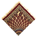 Nappe Persane : Nappe Traditionnelle à Impressions au Bloc Kalamkari d’Ispahan G272