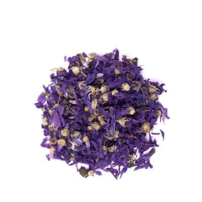 Fleurs de guimauve bleue séchées (Panirak) – Pétales bleus pour thé & délices culinaires 600 grammes