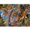 Tapis mural persan fait main de Tabriz représentant la miniature Hasti