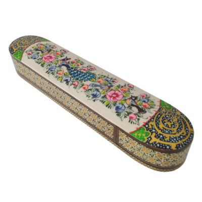 Boîte de Rangement pour Marteaux de Santur Persan Modèle Fleur 004