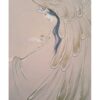 Peinture d'art miniature persan originale : Aquarelle – Anges appelants