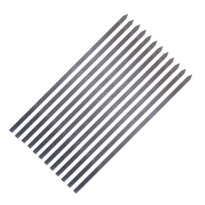 Ensemble de Douze Brochettes en Aluminium (50 cm) pour Kebab de Poulet et Grillades