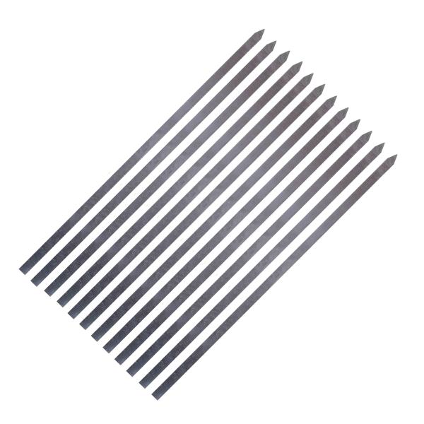 Ensemble de Douze Brochettes en Aluminium (50 cm) pour Kebab de Poulet et Grillades
