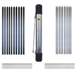 Ensemble de Trente Brochettes Galvanisées Mixtes pour Kebab et Grillades