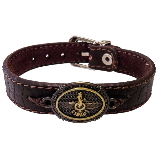 Bracelet en cuir persan pour hommes et femmes - Symbole Faravahar