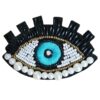 Épinglette féminine perles – Design Œil Bleu