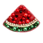 Broche Pastèque pour Yalda – Festive et Amusante