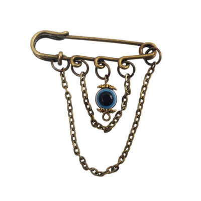 Broche de Sécurité Œil Malin Bleue – Amulette Protectrice