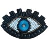 Épinglette féminine perles – Design Œil Bleu