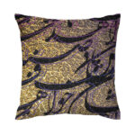 Housse de coussin en velours persan – Design Calligraphie (Set de 2)