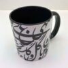 Persian Ceramic Coffee Mug - Mashgh Calligraphy