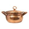 Marmite en cuivre persan - Ensemble de 2, modèle traditionnel de cuisson D556