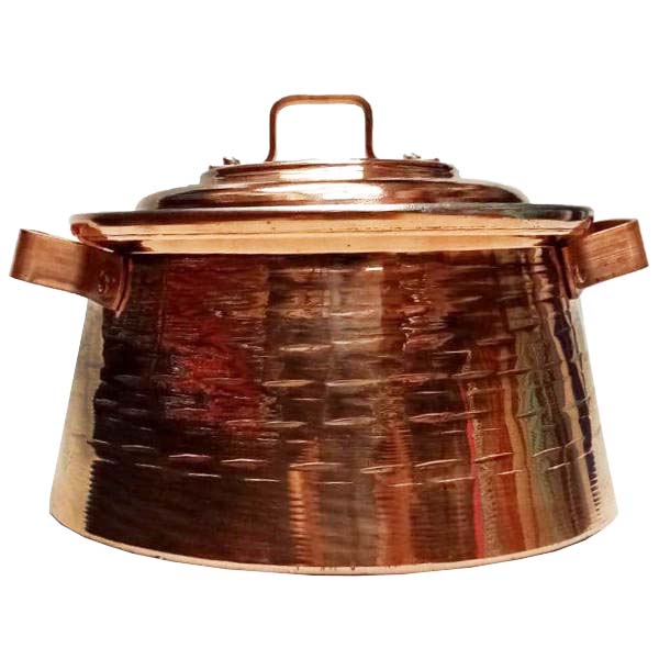 Marmite en cuivre persan - Modèle traditionnel de marmite M25