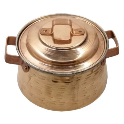 Marmite en cuivre persan – Style de cuisson martelé traditionnel NT40