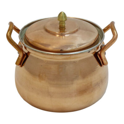 Pot de Dizi persan en cuivre avec couvercle pour la cuisson d’Abgoosht