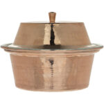 Marmite en cuivre persan – Style de cuisson martelé traditionnel W542