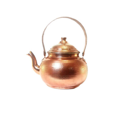 Bouilloire en cuivre persan durable pour cuisinière traditionnelle martelée Lux