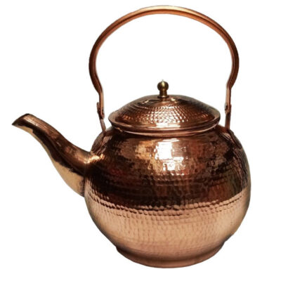 Bouilloire en cuivre persan durable pour cuisinière traditionnelle martelée M23