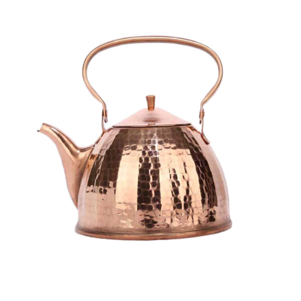 Bouilloire en cuivre persan durable pour cuisinière traditionnelle martelée Nowruz