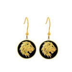 Boucles d’oreilles plaquées or avec symbole Mordad