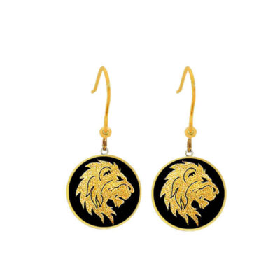 Boucles d’oreilles plaquées or avec symbole Mordad