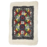 Tapis en feutre de laine persan 100 % naturel et fait main Teb201